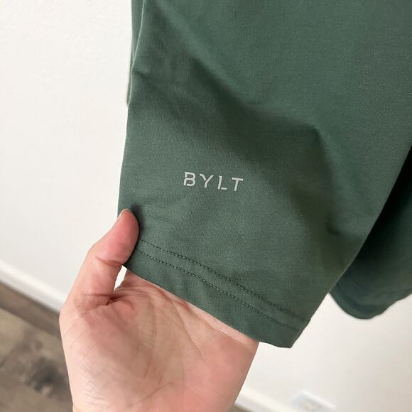 [BYLT] Green Drop Cut L/S Long Sleeve Signature Crew Neck T-Shirt Men's Size XL - Picture 11 of 11